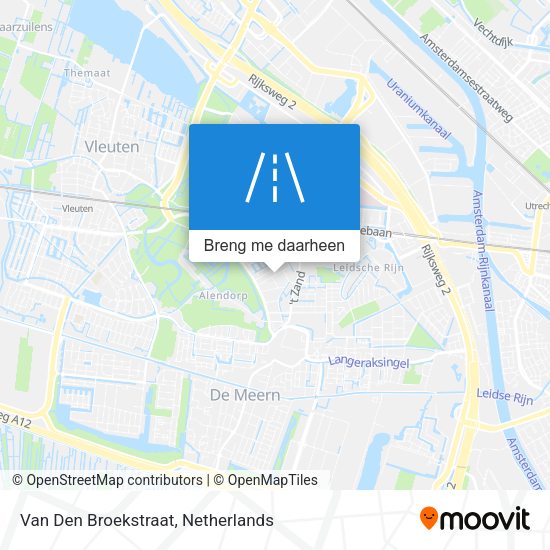 Van Den Broekstraat kaart