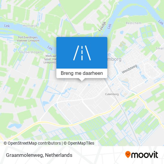 Graanmolenweg kaart