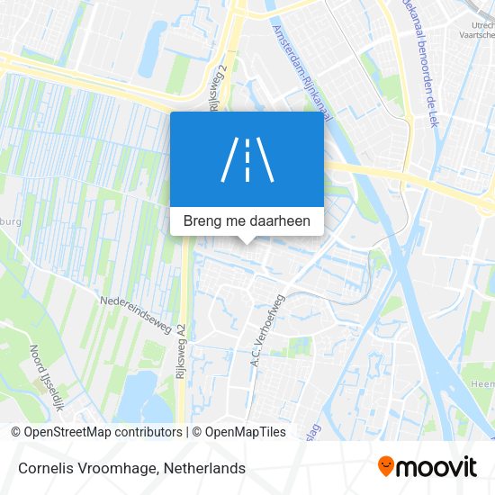 Cornelis Vroomhage kaart