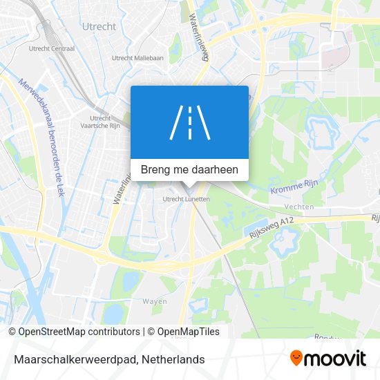Maarschalkerweerdpad kaart