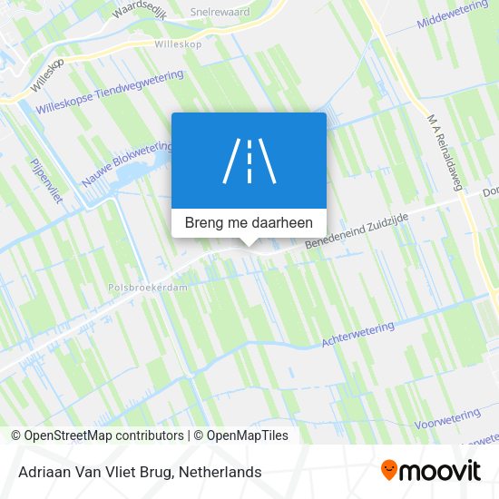 Adriaan Van Vliet Brug kaart