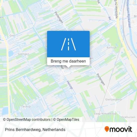 Prins Bernhardweg kaart