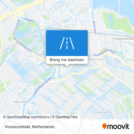 Vossiusstraat kaart