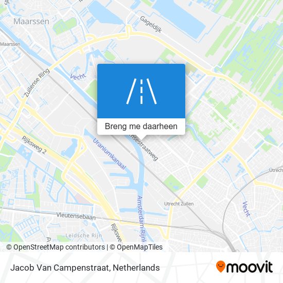 Jacob Van Campenstraat kaart