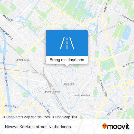 Nieuwe Koekoekstraat kaart