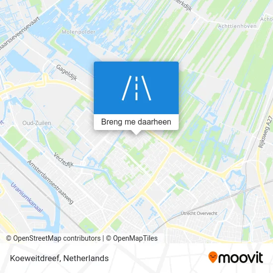 Koeweitdreef kaart