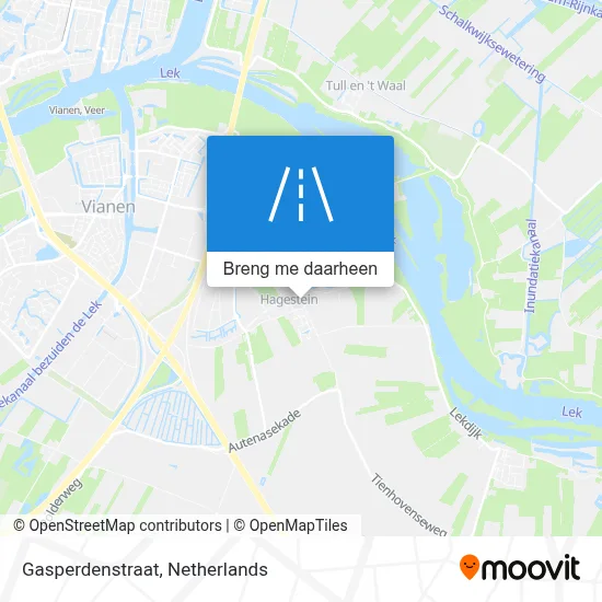 Gasperdenstraat kaart