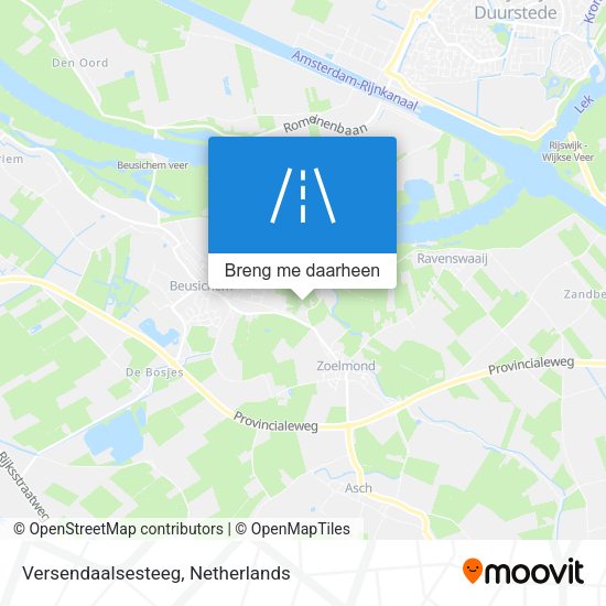 Versendaalsesteeg kaart