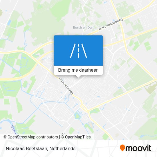 Nicolaas Beetslaan kaart