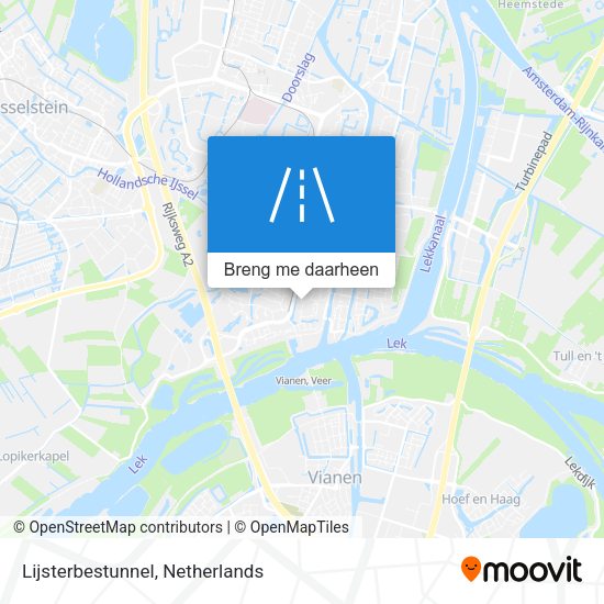 Lijsterbestunnel kaart