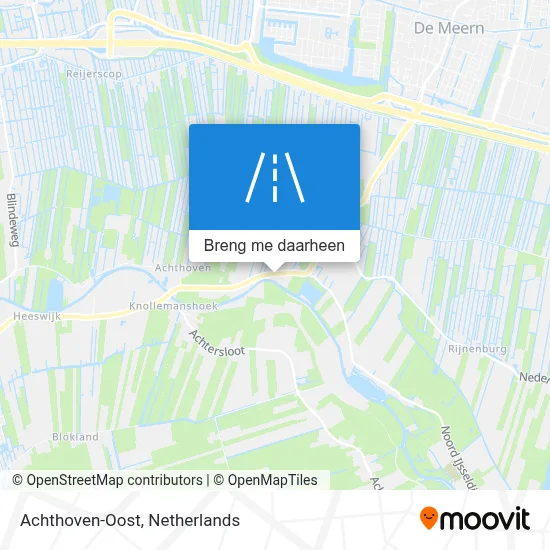 Achthoven-Oost kaart