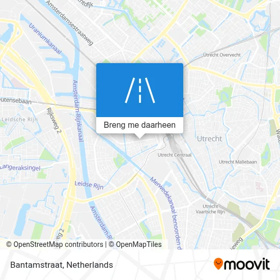 Bantamstraat kaart