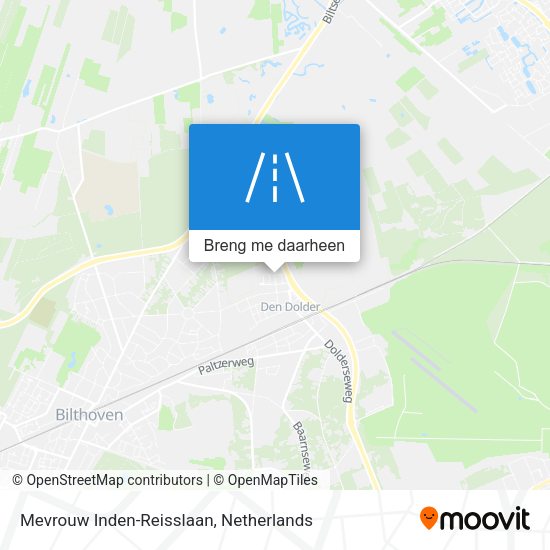 Mevrouw Inden-Reisslaan kaart