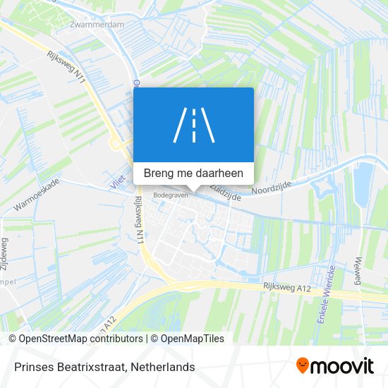 Prinses Beatrixstraat kaart