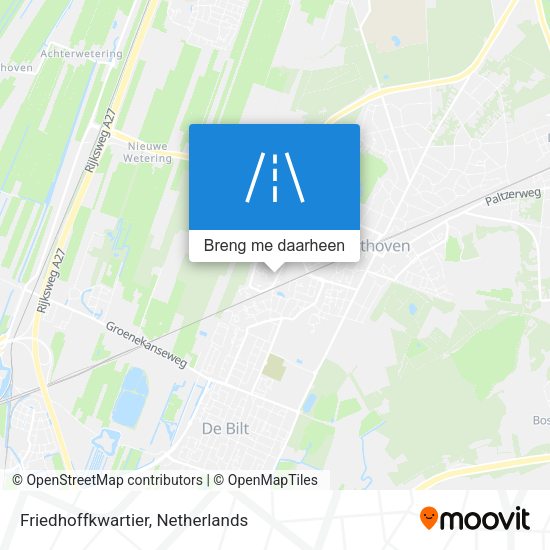 Friedhoffkwartier kaart