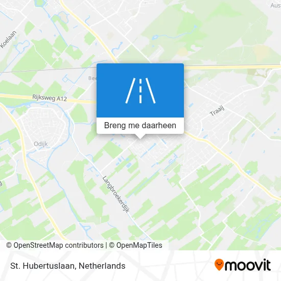 St. Hubertuslaan kaart