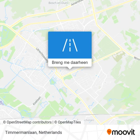 Timmermanlaan kaart