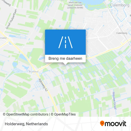 Holderweg kaart