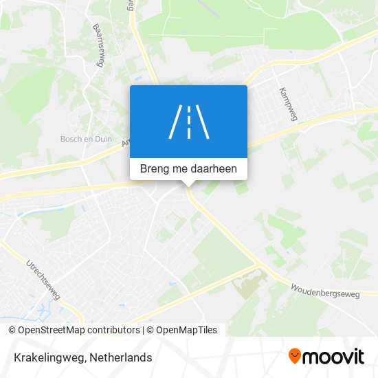 Krakelingweg kaart