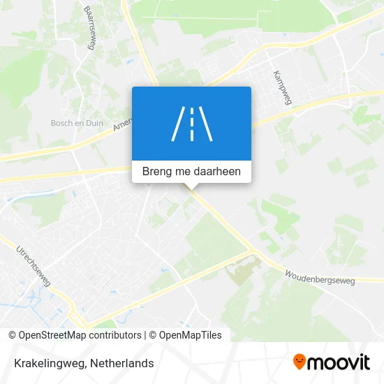 Krakelingweg kaart