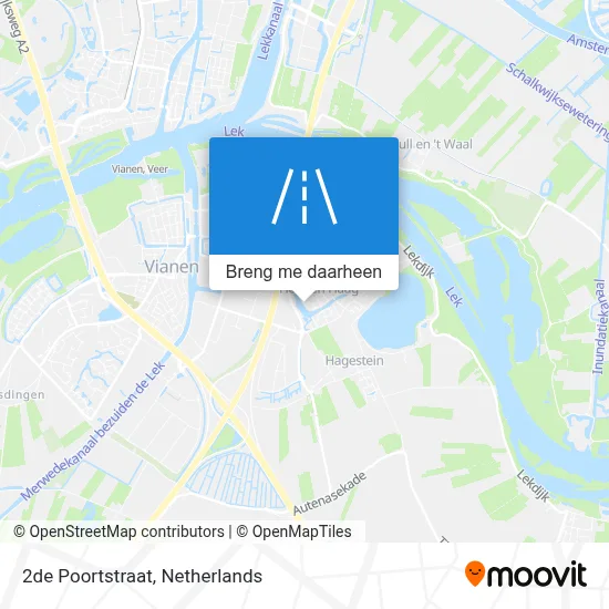 2de Poortstraat kaart