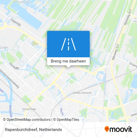 Rapenburchdreef kaart