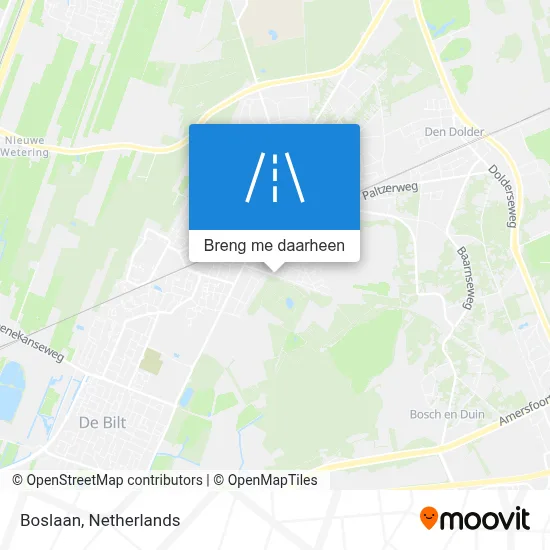 Boslaan kaart
