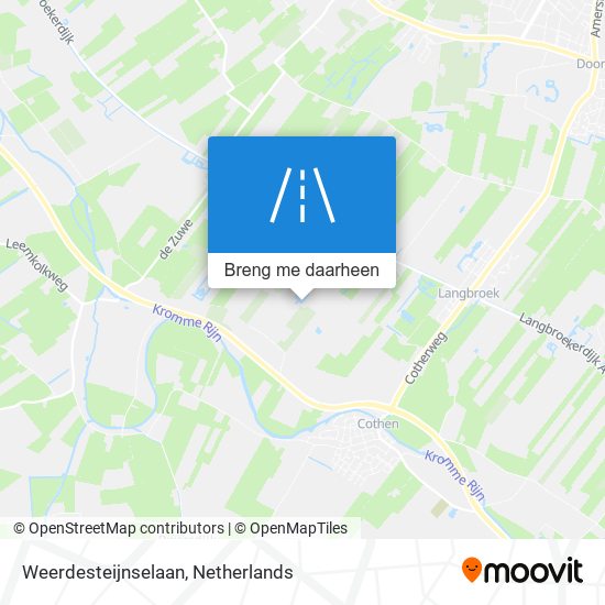 Weerdesteijnselaan kaart