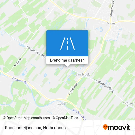 Rhodensteijnselaan kaart