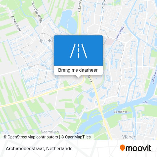 Archimedesstraat kaart