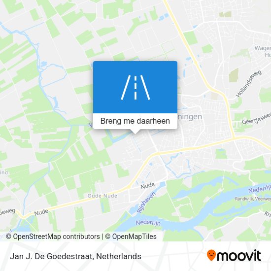 Jan J. De Goedestraat kaart