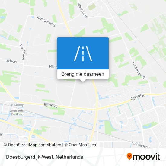 Doesburgerdijk-West kaart