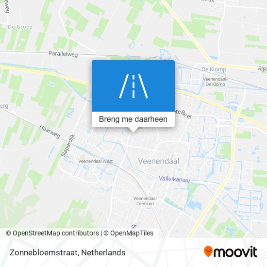 Zonnebloemstraat kaart