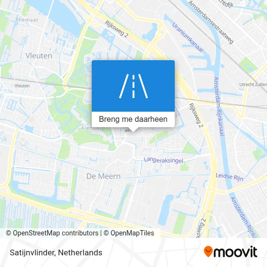Satijnvlinder kaart