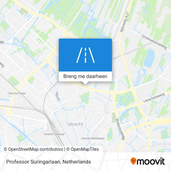Professor Suringarlaan kaart