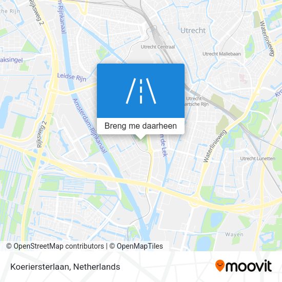 Koeriersterlaan kaart