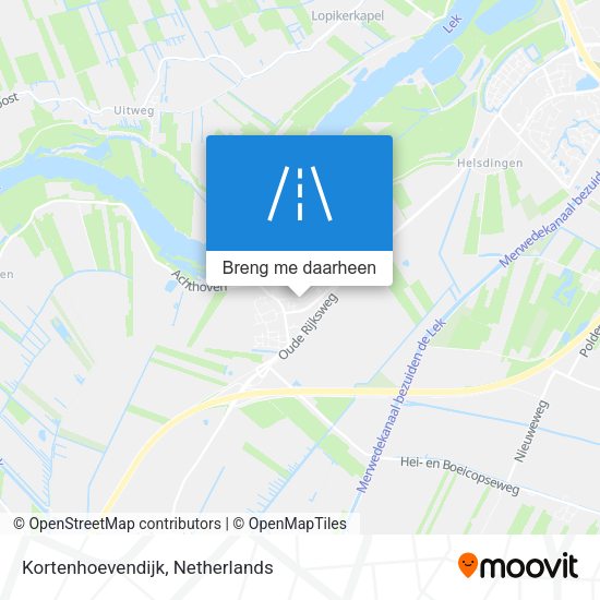 Kortenhoevendijk kaart
