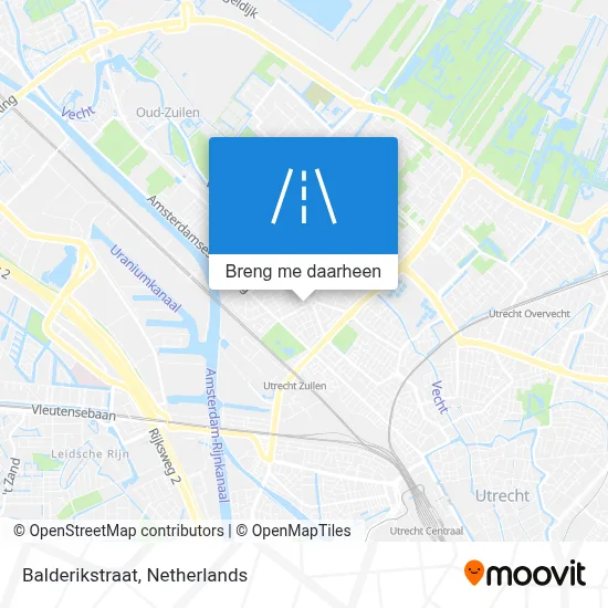 Balderikstraat kaart