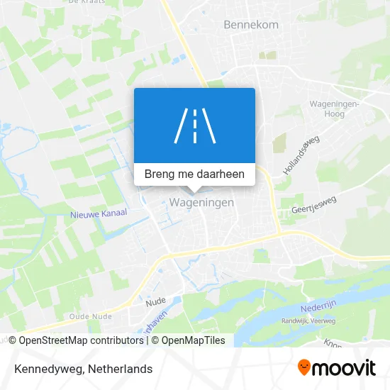 Kennedyweg kaart