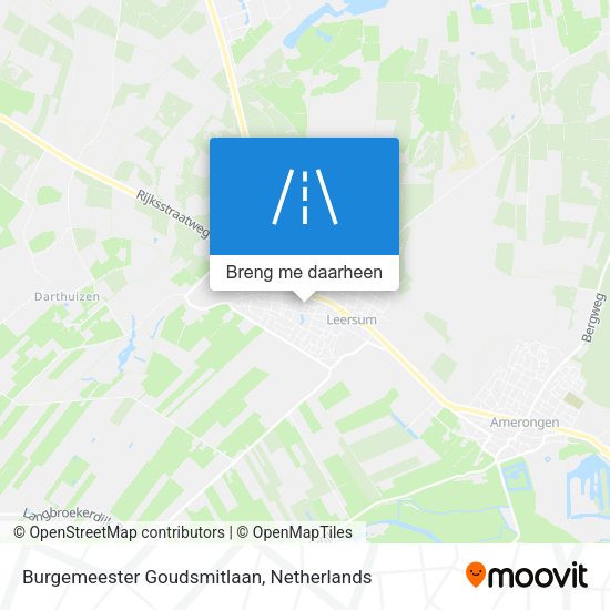 Burgemeester Goudsmitlaan kaart