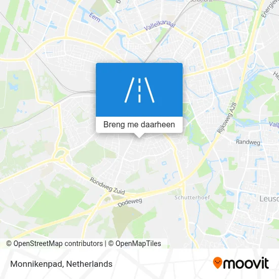 Monnikenpad kaart