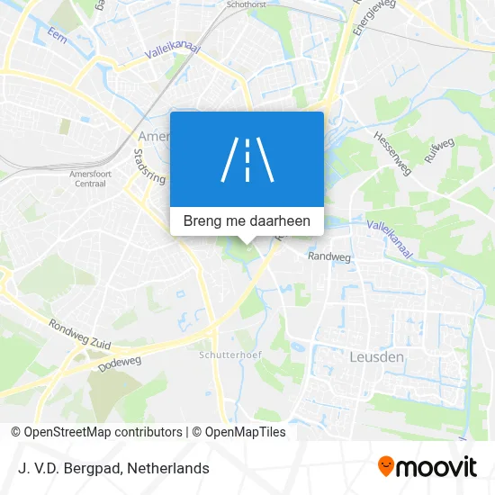 J. V.D. Bergpad kaart
