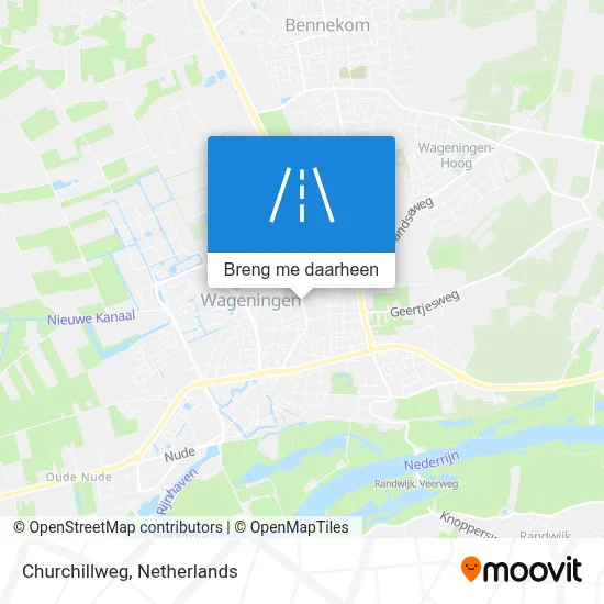 Churchillweg kaart