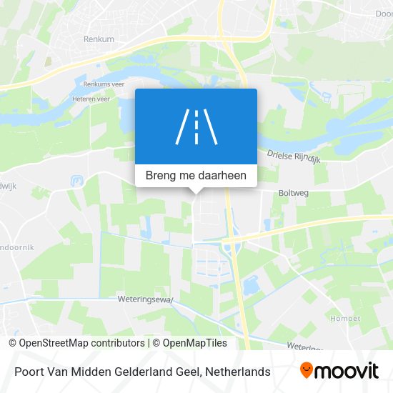 Poort Van Midden Gelderland Geel kaart