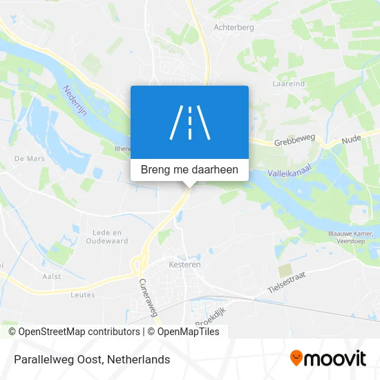 Parallelweg Oost kaart