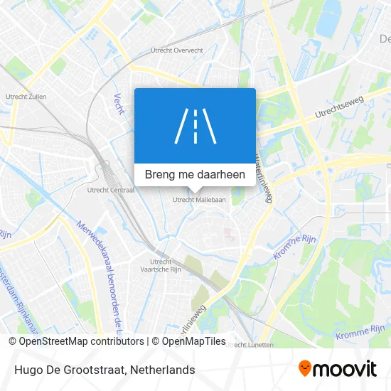 Hugo De Grootstraat kaart