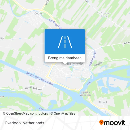 Overloop kaart