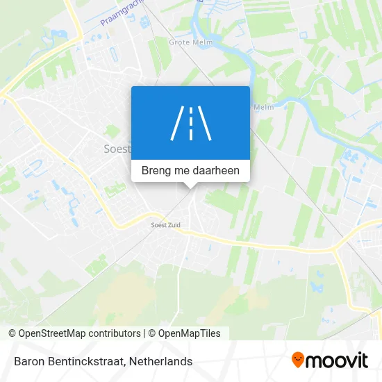 Baron Bentinckstraat kaart