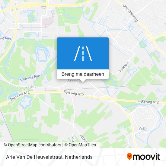 Arie Van De Heuvelstraat kaart
