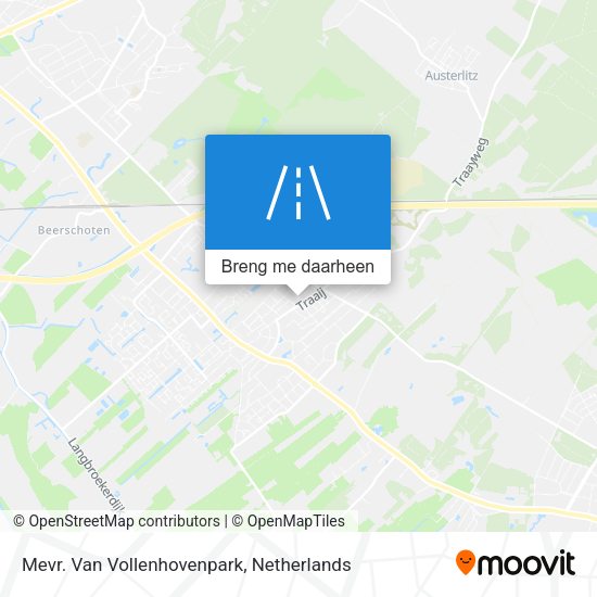 Mevr. Van Vollenhovenpark kaart